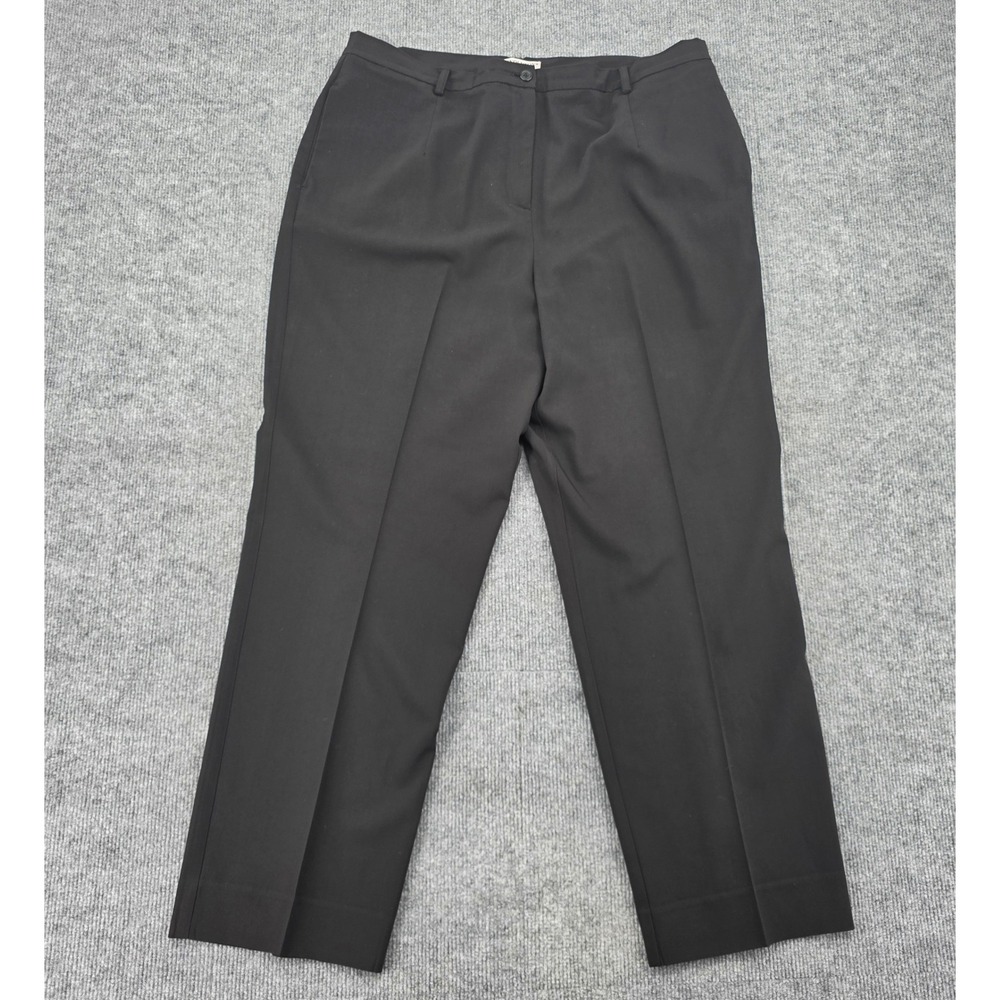 Pendleton Womens Black Straight Leg Dress Pants Size 16 Career Professional